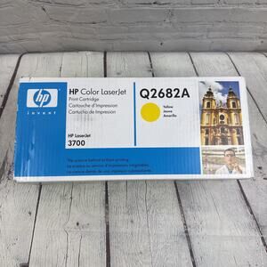 NEW HP Q2682A color LaserJet Yellow Toner 3700 Sealed pack Exp 2007